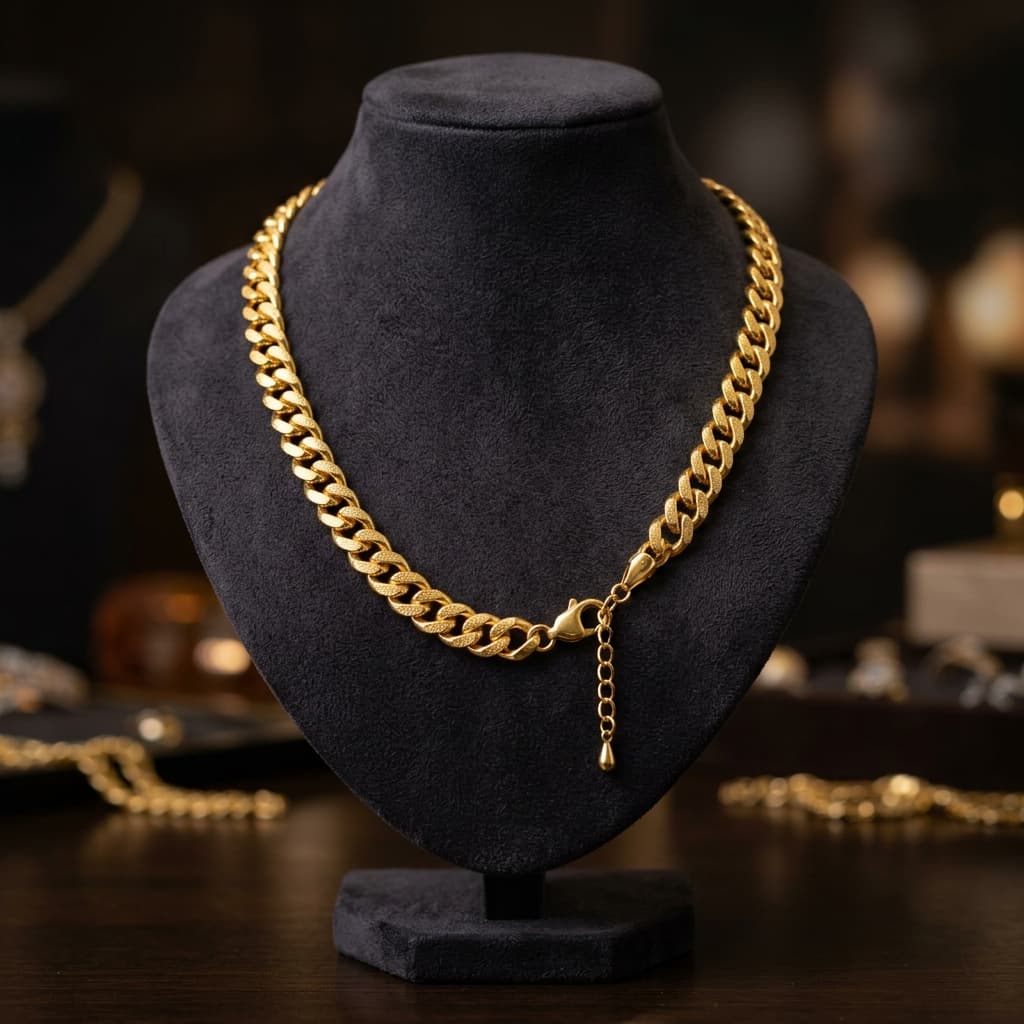 سلسلة ذهب كلاسيكية عيار 21